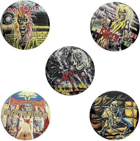 Iron Maiden Early Earls Abums Usisex Multicolored Badge in Kuwait