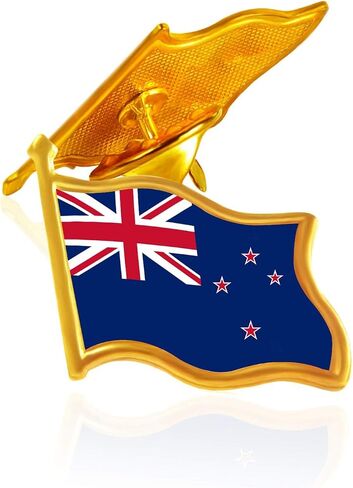 10/20/50/100 Pack Metal new Zealand Flag Lapel Pin Waving New Zealander Kiwi Pins bulk Patriotic Badge Souvenir Gifts in Saudi Arabia