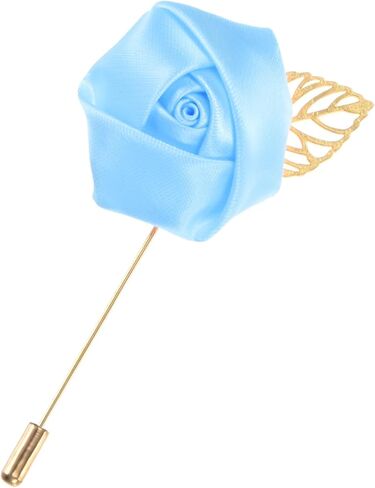 1 حزمة زهرة طية طية صاخب للرجال ، الورقة الذهبية الوردة روز boutonnieres دبوس العريس boutonnieres لحفل الزفاف/الرقص/الحفلات ، دبابيس طية طية للبصفقة للدعاوى الساتان زهرة الزهرة [الياقوت الأزرق] in Saudi Arabia