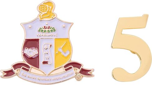 Desert Cactus Kappa Alpha Psi Lapel Pin KAP Yo Nupe D9 Divine 9 Cross Over Initiation Enamel Fraternity Formal Wear Blazer Jacket (Line Number Pin Set - #5) in Saudi Arabia