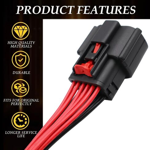 Headlights Connector Compatible with Dodge Charger 2015-2023. 68541681AA Wiring Pigtail Harness in Saudi Arabia