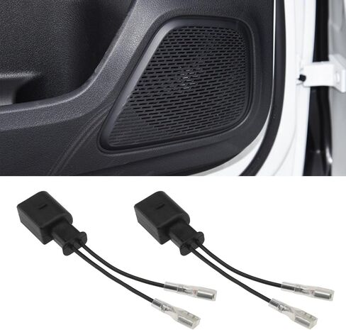 2 Sets Car Speaker Wire Adapter Car Horn Special Plug (-2016) Wiring Harness Pigtail Socket Car Horn Connector Harnesses Cable Black in Saudi Arabia