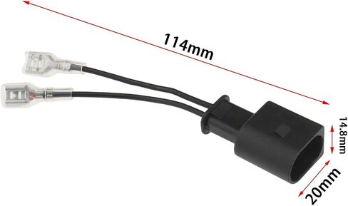 2 Sets Car Speaker Wire Adapter Car Horn Special Plug (-2016) Wiring Harness Pigtail Socket Car Horn Connector Harnesses Cable Black in Saudi Arabia