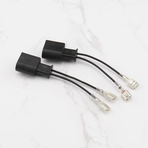 2 Sets Car Speaker Wire Adapter Car Horn Special Plug (-2016) Wiring Harness Pigtail Socket Car Horn Connector Harnesses Cable Black in Saudi Arabia