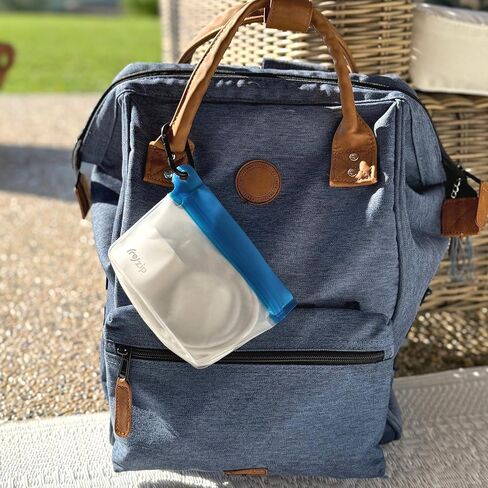 (re)zip On-The-Go Take Me Along Bags with 2 Carabiners, Lightweight, Compact, Airtight Closure, Water-Resistant, Travel-Friendly, Holds Wallet, Keys, Phone & Essentials in Saudi Arabia