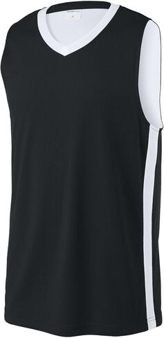 SPORT-TEK Unisex Rival Basketball Rev Jersey | Sleeveless Gym Top for Men & Women, Lightweight Athletic Fit Clothing in Saudi Arabia