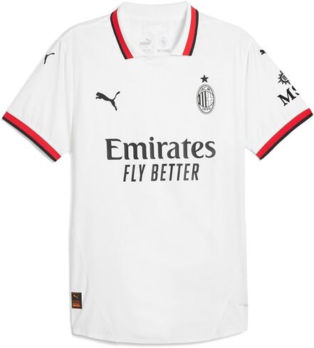 PUMA MENS AC MILAN AWARE COLLARED SHORT SLEEVE JERSEY COOMS CLEATS - WHITE - SIZE L in Saudi Arabia