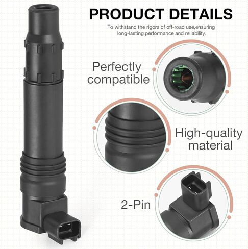 2Pcs Ignition Coil for Kawasaki Ninja ER-6N Versys 650/R 1000 ZX-9R ZX-12R Z1000 Z750S 1998-2016 in Saudi Arabia