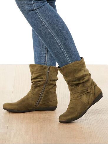 Comfortview Ezra Slouch Boot Mid Calf Win Winter Shoes (عرض واسع المتاحة) in Saudi Arabia