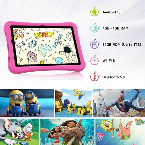UMIDIGI Kids Tablet Android 13 Tablet,10.1 inch Tablet for Kids, G2 Tab Kids, 8(4+4) GB RAM 64GB ROM Up to 1TB, Children's Tablet with Parental Control, Bluetooth 5.0, WiFi 6 (Blue) in Saudi Arabia
