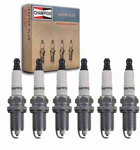 6 pc Champion Copper Plus Spark Plugs compatible with Dodge Nitro 3.7L V6 2007-2011 in Saudi Arabia