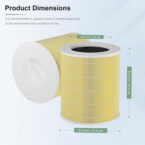 2 Pack AP401 AP402 Filter Replacement, Compatible with Dayette AP401 AP402 and JOWSET AP402 AP403 Air Purifier for Large Room up to 3000Ft², H13 True HEPA Filter, 4-Stage Filtration System in Saudi Arabia