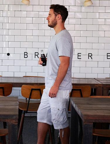 Cargo Shorts for Men Khaki 38 in Saudi Arabia