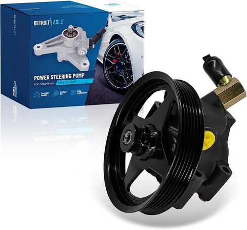 Detroit Axle-Power Defere Pump for Ford F-150 F-250 HD Expedition Mercury Grand Marquis Crown Victoria Lobo ، مضخة توجيه باور مع استبدال البكرة in Saudi Arabia