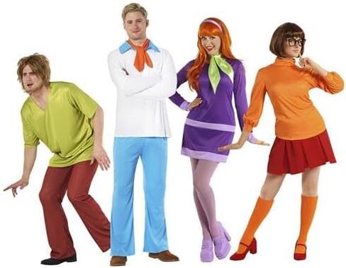 Morph Purple Women's Mystery Solving Detective Costume With Wig 70s Cartoon Character Costumes For Women Detective With Wig in Saudi Arabia