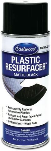 Eastwood البلاستيك Resurfacer Matte Black Aerosol Paint Paint UV Resistant 11 OZ | 2 عبوة in Saudi Arabia