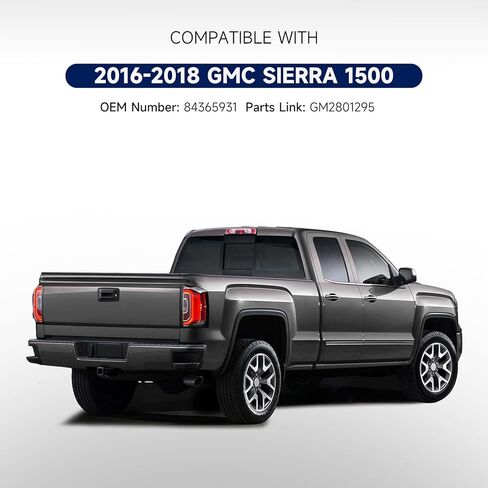 Tail Lights Assembly Compatible with 2016 2017 2018 GMC Sierra 1500-Right Taillamp Taillights with Bulbs for 2018 Sierra 1500 Denali LED Type, Right Passenger Side, OEM: GM2801295 84365931 in Kuwait