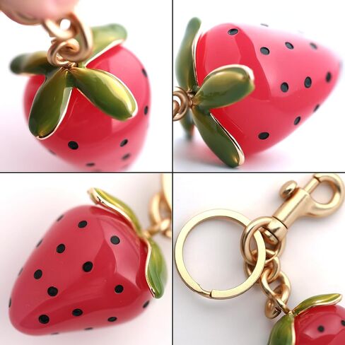 Bag Charm for Handbags, Cherry Bags Charm Strawberry Radish Fruit Bag Charms Car Keychain Accessories in Kuwait