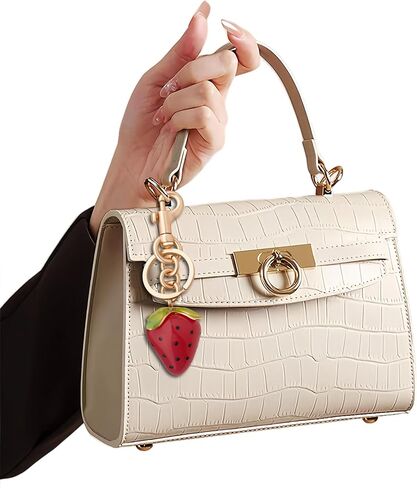Bag Charm for Handbags, Cherry Bags Charm Strawberry Radish Fruit Bag Charms Car Keychain Accessories in Kuwait