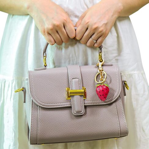 Bag Charm for Handbags, Cherry Bags Charm Strawberry Radish Fruit Bag Charms Car Keychain Accessories in Kuwait