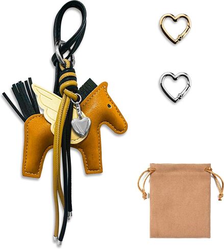 LENCL Horse Bag Charms Vegan Leather Bag Charms Purse Keychain for Handbags Y2k Accessories Cute Keychains for Women in Saudi Arabia