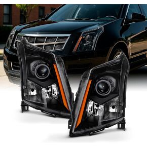 AKKON - For Black 2010 2011 2012 2013 2014 2015 2016 Cadillac SRX Halogen Left+Right Side Headlights Set in Saudi Arabia
