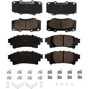 PM Auto Set of 8 Front-Rear Ceramic Brake Pad For 2011-2020 Toyota Sienna in Saudi Arabia