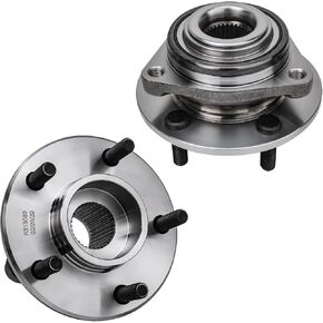 Detroit Axle - 2PC محمل العجلات المحامل أمام كرايسلر كونكورد LHS New Yorker 300M Dodge Intrepid Eagle Vision ، الخلفية لبلليموث برودلر ، 2 عجلات محمل وتجميع المحاور مجموعة التجميع in Kuwait