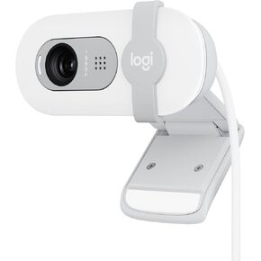 Logitech Brio 100 Full HD WebCam للاجتماعات والبث ، وموازنة الضوء التلقائي ، والميكروفون المدمج ، وتغطية الإطار ، و USB-A لفرق Microsoft ، و Google Meet ، و Zoom ، والمزيد-الجرافيت in Kuwait