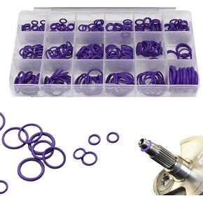 LEECHIO 270 PCS CAR CAR CONFICERING SEAL ، حشية مطاطية راقية عالية درجة الحرارة ، وأجزاء ضاغط تكييف الهواء إصلاح السيارات ، عالمي لمعظم السيارات (الأرجواني) in Kuwait