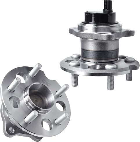 Detroit Axle - FWD Rear Wheel Bearing Hubs for 2004-2010 Toyota Sienna, Pair Wheel Bearing and Hubs Assembly Set Replacement 2005 2006 2007 2008 2009 Sienna in Saudi Arabia