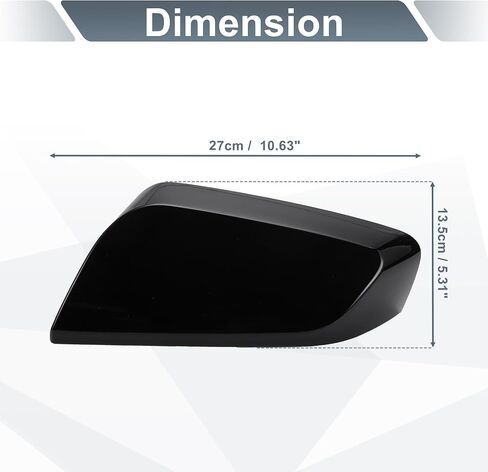 X AUTOHAUX Car Rear View Left Driver Side Mirror Cover Cap Replacement Gloss Black for Chevrolet Impala 2014-2020 Mirror Guard Covers Exterior Decoration Trims in Saudi Arabia
