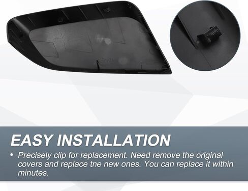 X AUTOHAUX Car Rear View Left Driver Side Mirror Cover Cap Replacement Gloss Black for Chevrolet Impala 2014-2020 Mirror Guard Covers Exterior Decoration Trims in Saudi Arabia