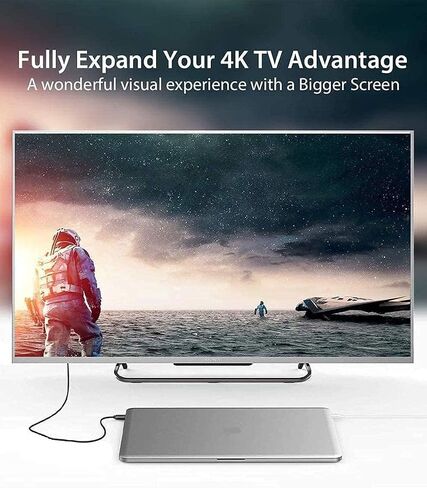 USB to HDMI Cable, USB to HDMI Adapter for Monitor, USB 3.0 Male to HDMI Male Adapter for TV/DVD Player/Projector - 0.5m/1.6ft in Saudi Arabia