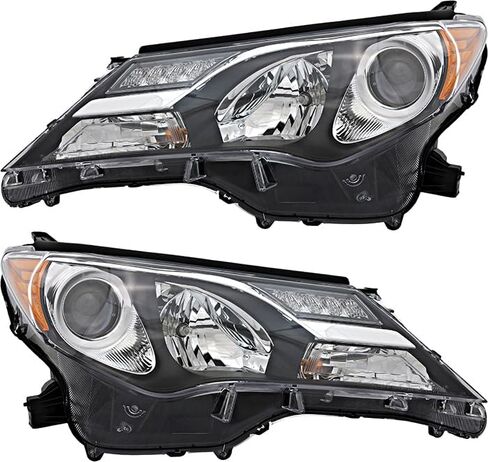 For Toyota RAV4 Headlights Lamps Set 2013 2014 2015 USA Built Halogen Driver and Passenger Side in Saudi Arabia