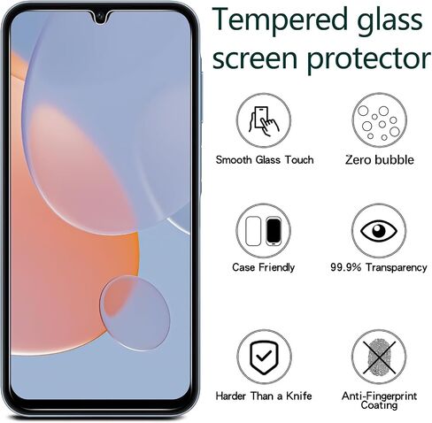 KAREEN 2 Pack Screen Protector for Samsung Galaxy A16 5G / 4G 6.7-Inch Tempered Glass, Anti-Scratch, Bubble Free, Case Friendly in Saudi Arabia