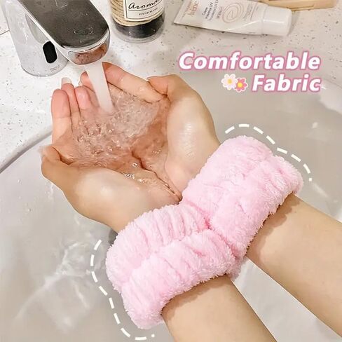 16pcs Skincare Headband Set, Headband Set for Face Washing Spa and Makeup, Including 1 Hairband, Wristband, 3 Hair Claw Clips and 10 Hair Ties, with Box, Gift for Women and Girls, Pink in Saudi Arabia