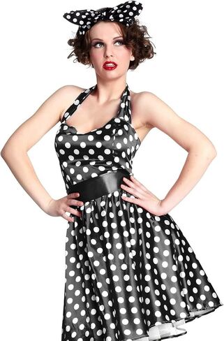 2 قطعة من Polka Dot رئيس Bandana عصابة 50S ملحقات الشعر الأزياء أقواس رأس واسع للنساء والفتيات (الأحمر ، الأسود ، نقاط صغيرة) in Saudi Arabia