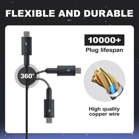 65W Dell USB-C Laptop Charger for Dell Latitude 5420 5320 5520 7400 2-in-1 7310 7320 Chromebook 3100 3300 3380 3500 5190 2-in-1 Power Supply Cord in Saudi Arabia