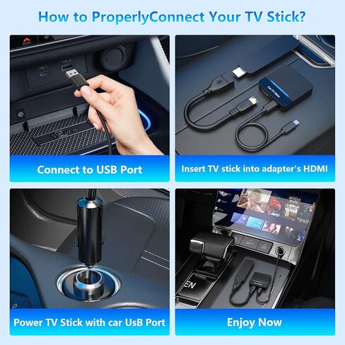 Car TV Mate - Update 2 in 1 Car TV Mate Pro مع carplay اللاسلكية لسيارة Carplay Wired ، محول عصا التلفزيون مع 5.8 جيجا هرتز لآلة اللعبة/صناديق أعلى ، محول Carplay اللاسلكي لـ iPhone in Kuwait