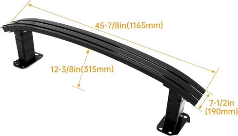 KUAFU Front Bumper Reinforcement Compatible with 2014-2018 Jeep Cherokee Replacement for 68096072AB CH1006227 Cross Member Bar Crossmember Black Steel in Saudi Arabia
