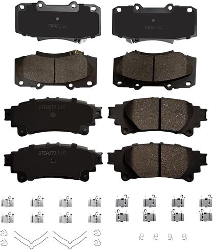 PM Auto Set of 8 Front-Rear Ceramic Brake Pad For 2011-2020 Toyota Sienna in Saudi Arabia