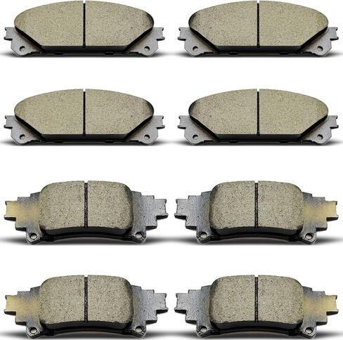 D1324 D1391FRONT منصات الفرامل الخلفية من الخزان الخلفية المنضدة للفترة 2010-2015 لكزس RX350/RX450H ، لعام 2014-2019 تويوتا هايلاندر ، لعام 2011-2020 تويوتا سيينا جميع الطرز (8 أجهزة كمبيوتر) in Kuwait