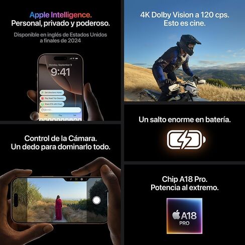 Apple iPhone 16 Pro Max ، إصدار الولايات المتحدة ، 256 جيجابايت ، تيتانيوم الأبيض - غير مقفل (متجدد) in Saudi Arabia