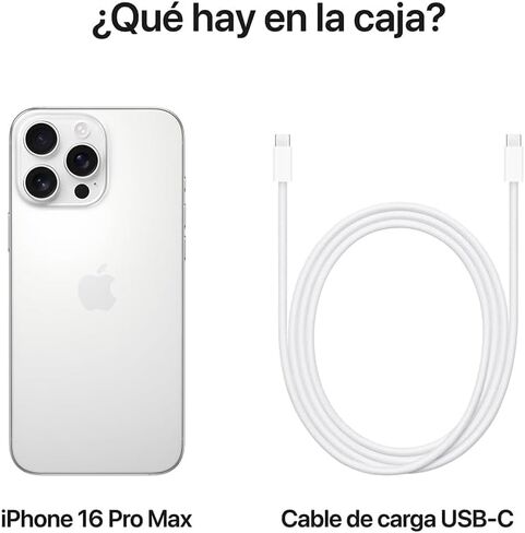 Apple iPhone 16 Pro Max ، إصدار الولايات المتحدة ، 256 جيجابايت ، تيتانيوم الأبيض - غير مقفل (متجدد) in Saudi Arabia