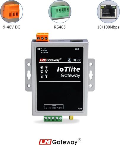 LM Gateway 101 IoT-Lite - Industrial Gateway IoT Data Gateway with RS-485, Ethernet, WiFi, Modbus, BACnet, OPC UA, IEC 104, MQTT Gateway, IOT Gateway in Saudi Arabia