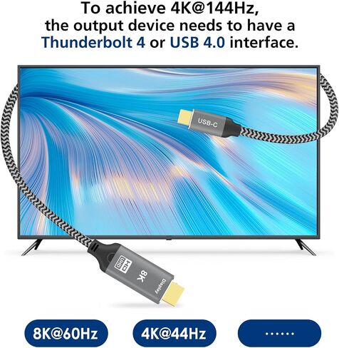 USB C to HDMI Adapter, USBC to HDMI Adapter - 4K HDMI, USB-C to HDMI Cable, USB C to HDMI Adapter for Monitor (C to HDMI Adapter) in Saudi Arabia