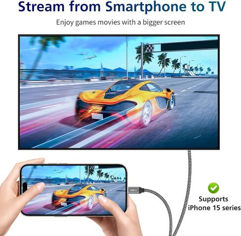USB C to HDMI Adapter, USBC to HDMI Adapter - 4K HDMI, USB-C to HDMI Cable, USB C to HDMI Adapter for Monitor (C to HDMI Adapter) in Saudi Arabia