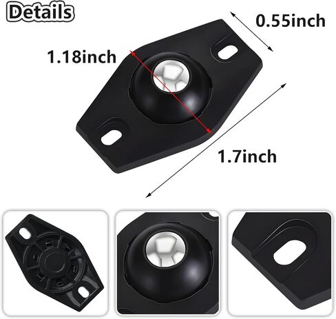 16 Pcs Self Adhesive Caster Wheels Appliance Rollers Appliance Sliders for Kitchen Appliances 360° Swivel Universal Wheel for Trash Can, Air Fryer, Storage Box Small Furniture (White) in Kuwait