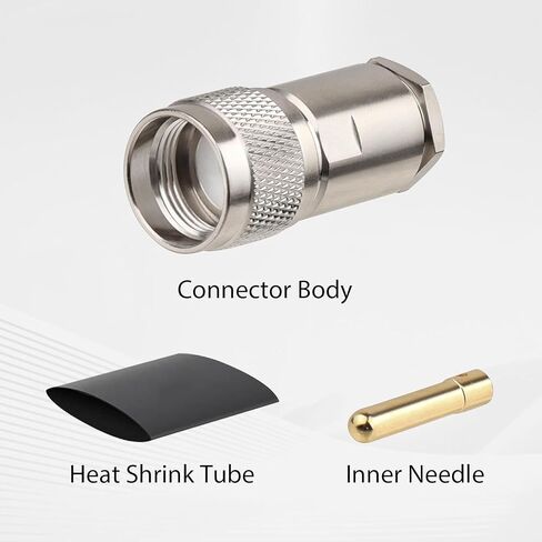 4 Pack PL259 Coax Connectors 50 Ohm PL-259 UHF Male Clamp Connector for LMR400 KMR400 RG8 RG8U RG213 Coaxial Cable in Saudi Arabia